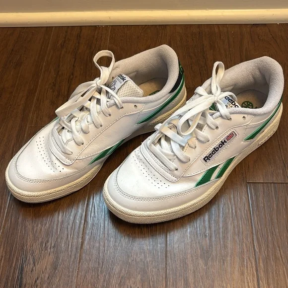 Reebok Center Club C Sneakers in Green & Navy - Picture 3 of 7